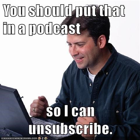 podcast unsubscribe
